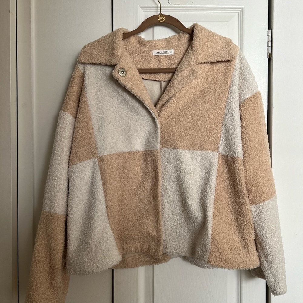 12th Tribe Jacket - Beige Checkered